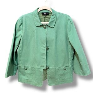 Talbots Mint Green Jacket. Size 12